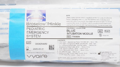 Vyaire 7700BIN Broselow/Hinkle Pediatric Emergency System Intubation Module (x)